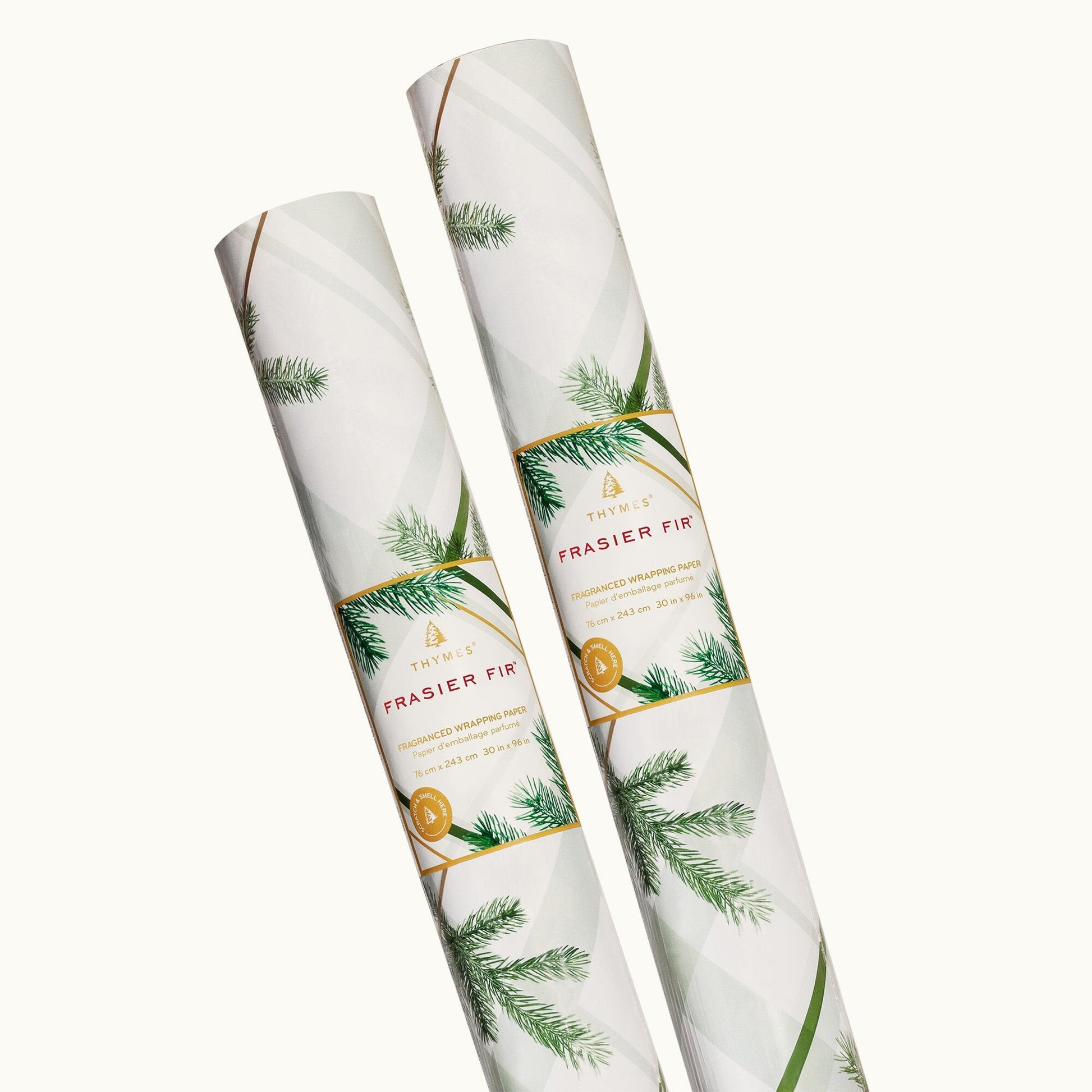 Frasier Fir® Frosted Plaid Wrapping Paper, 2 Pack
